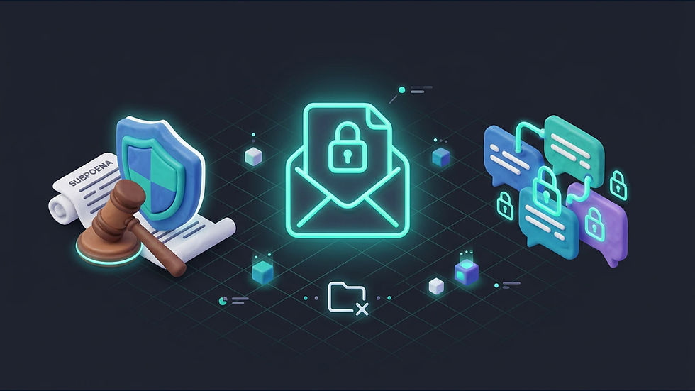 Legal requests versus end-to-end encryption and data minimization