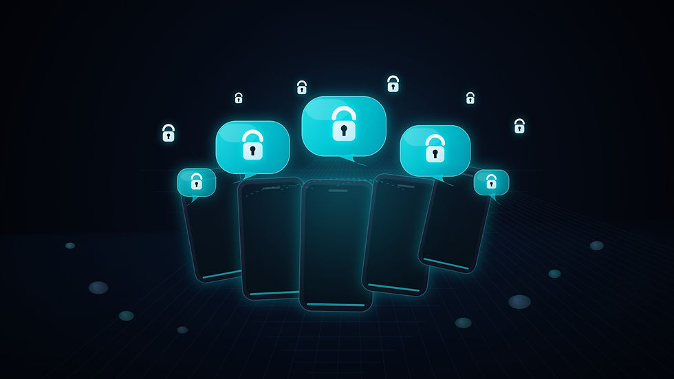 Secure encrypted group chats on mobile devices