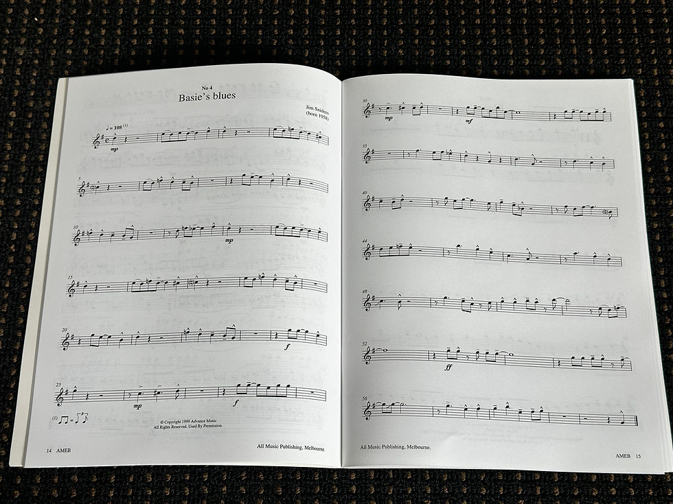 Thumbnail: AMEB Saxophone for Leisure Grade 4 (Alto & Baritone) - series 1 AMEB