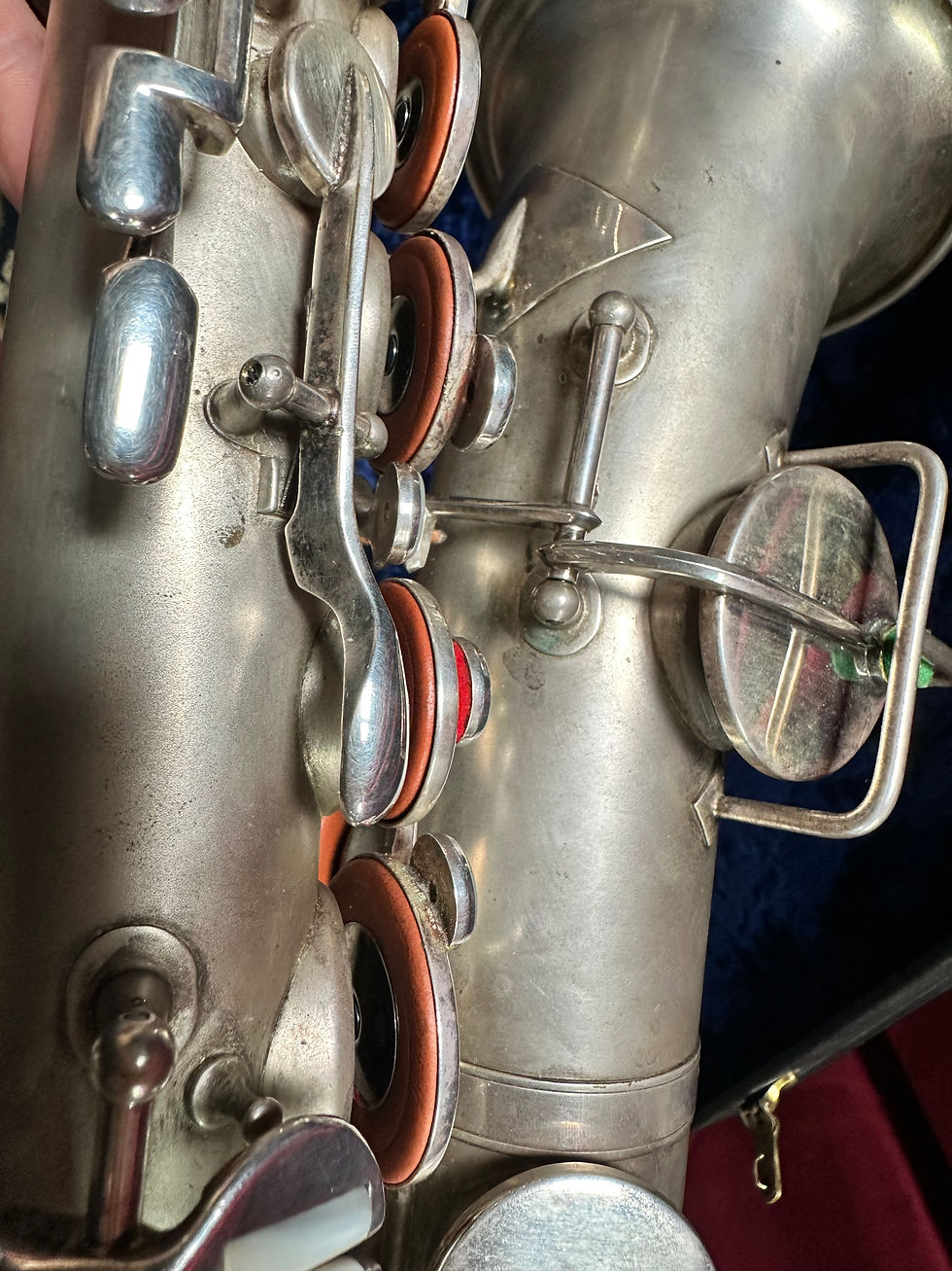 Thumbnail: 1930s Lyon & Healy Martin Stencil Alto Saxophone - Silverplate