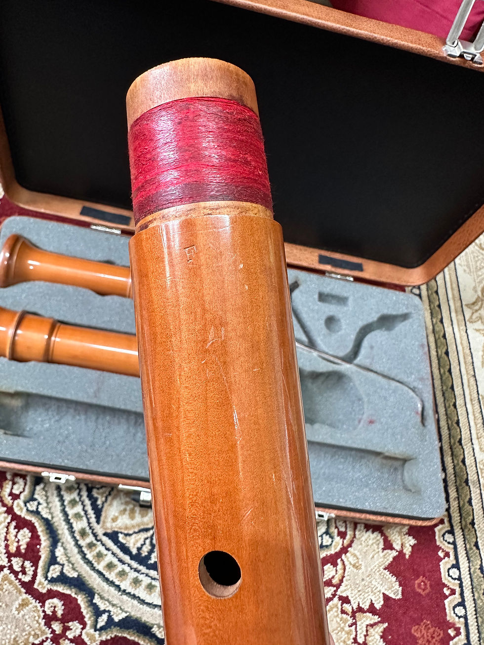 Thumbnail: Herwiga Chor Bass Recorder - wooden 