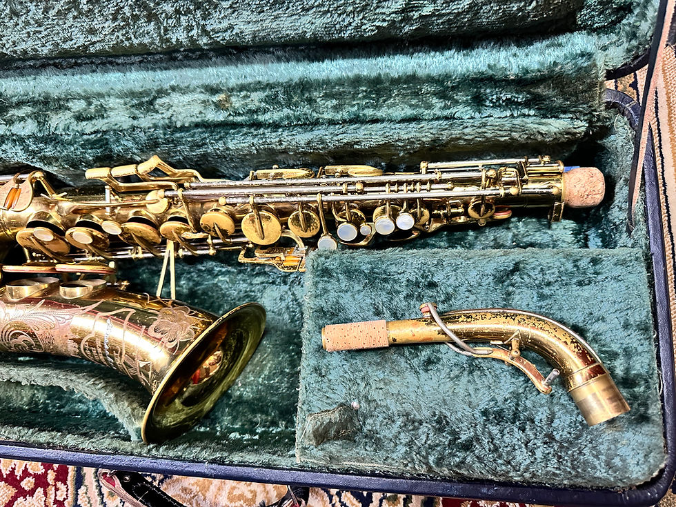 Thumbnail: 1948 Buescher 400 Top Hat & Cane Alto Saxophone - original lacquer!