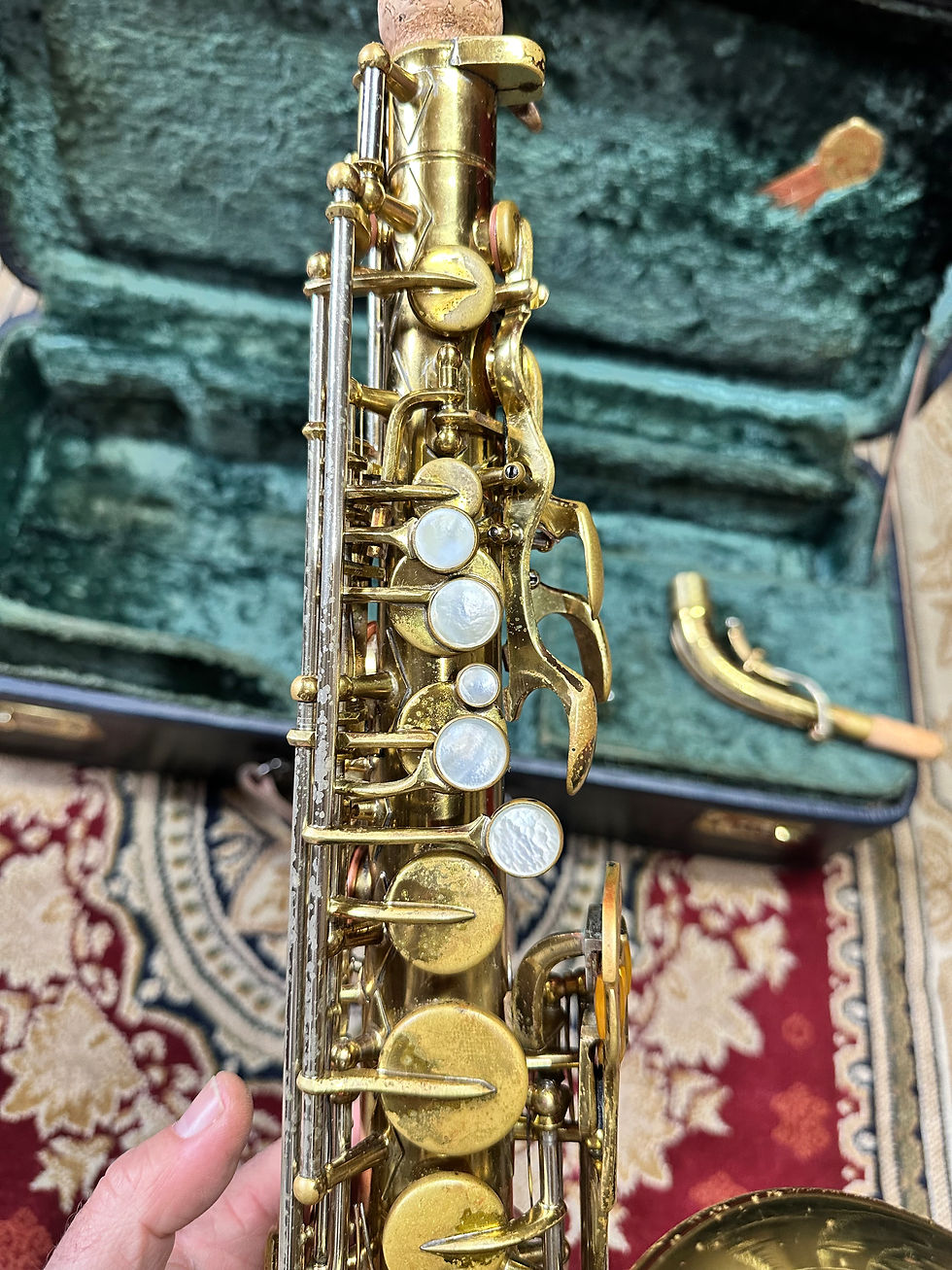 Thumbnail: 1948 Buescher 400 Top Hat & Cane Alto Saxophone - original lacquer!