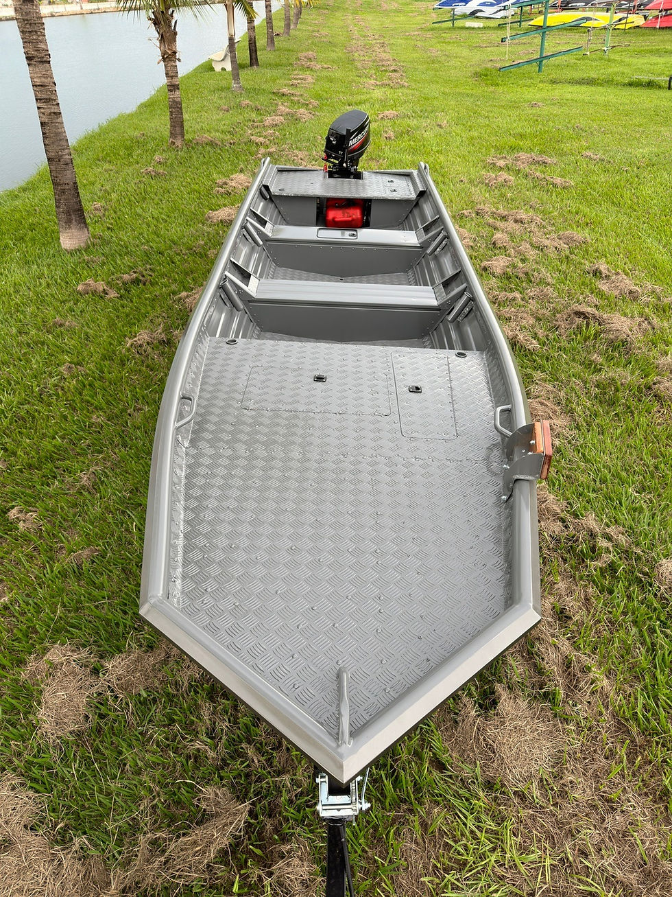 Miniatura: BARCO FLASHBASS PLATAFORMA ESTENDIDA 600 (CHAPA REFORÇADA 2 MM)