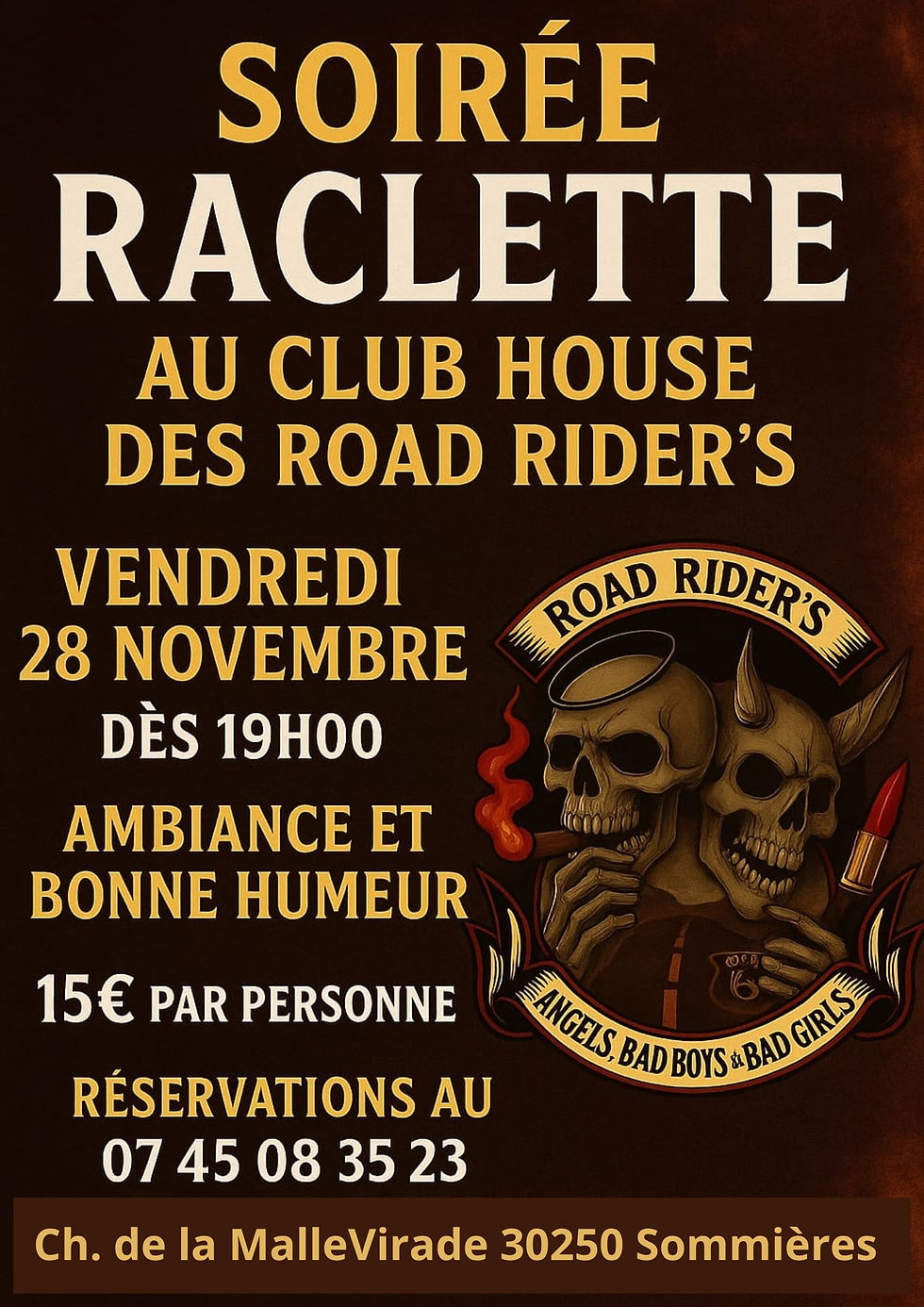 SOIREE AU CLUB HOUSE "RACLETTE"