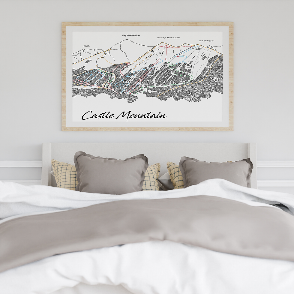 Thumbnail: Ski Trail Map of Castle Mountain