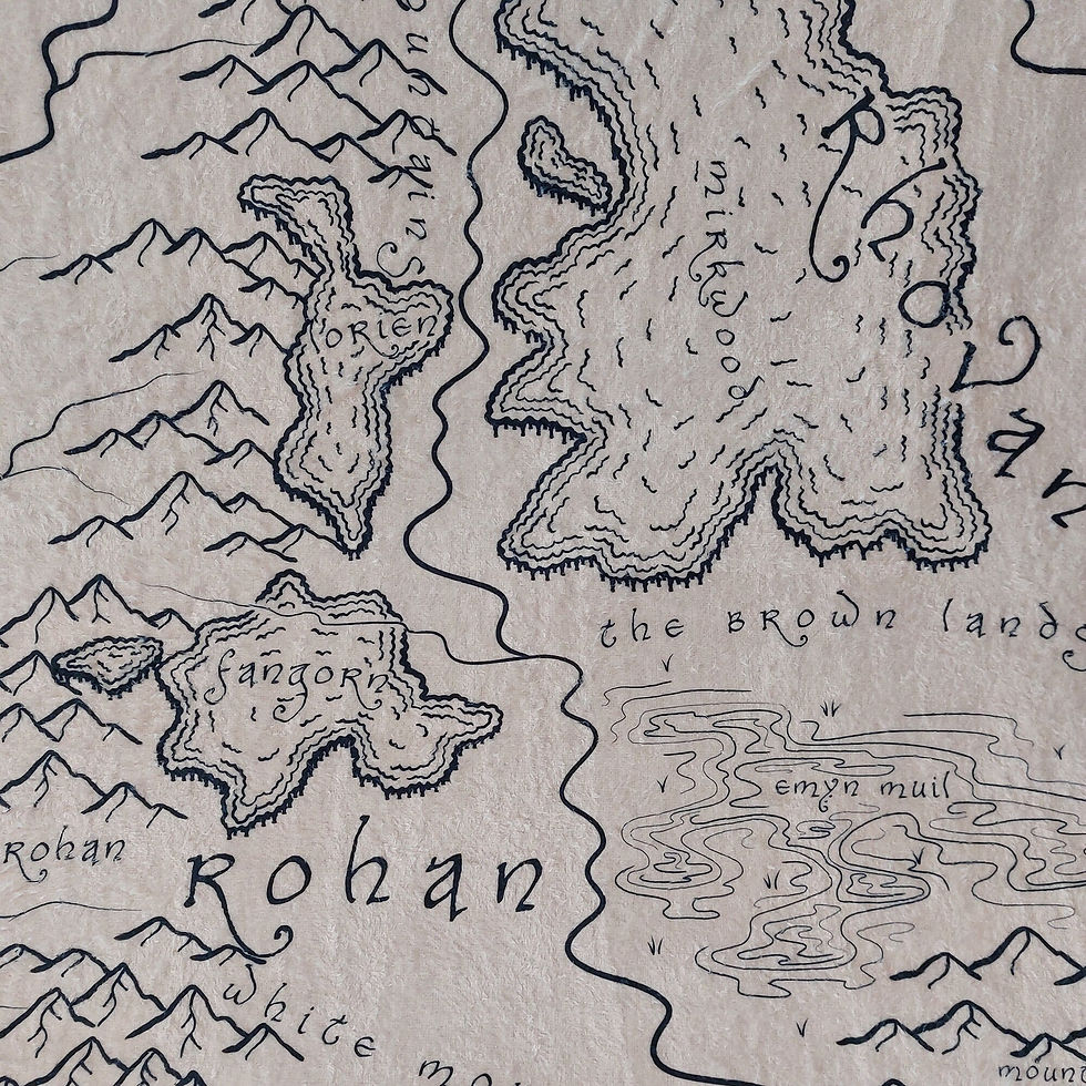 Thumbnail: Middle Earth Fantasy Map Blanket | Polyester Fleece | Thin, Soft