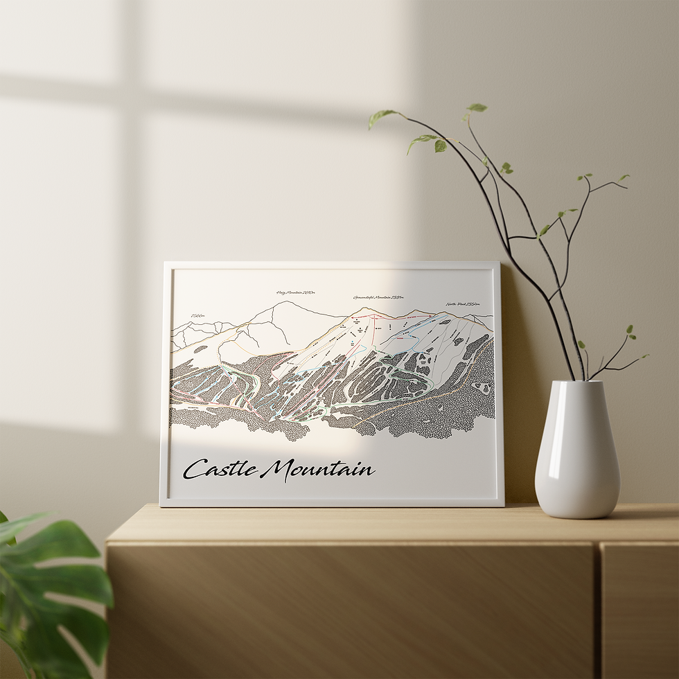 Thumbnail: Ski Trail Map of Castle Mountain