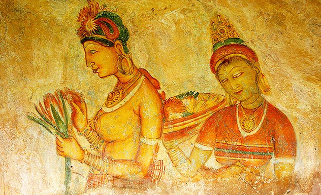 Sigiriya, Frescoes