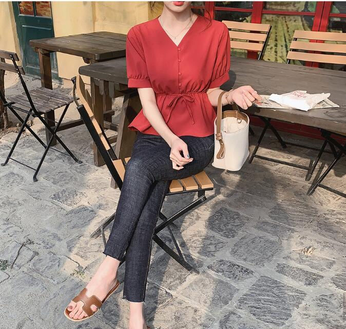 Miniatura: Chic Summer Button Blouse for Women