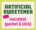 Sucralose | Packet & Stick