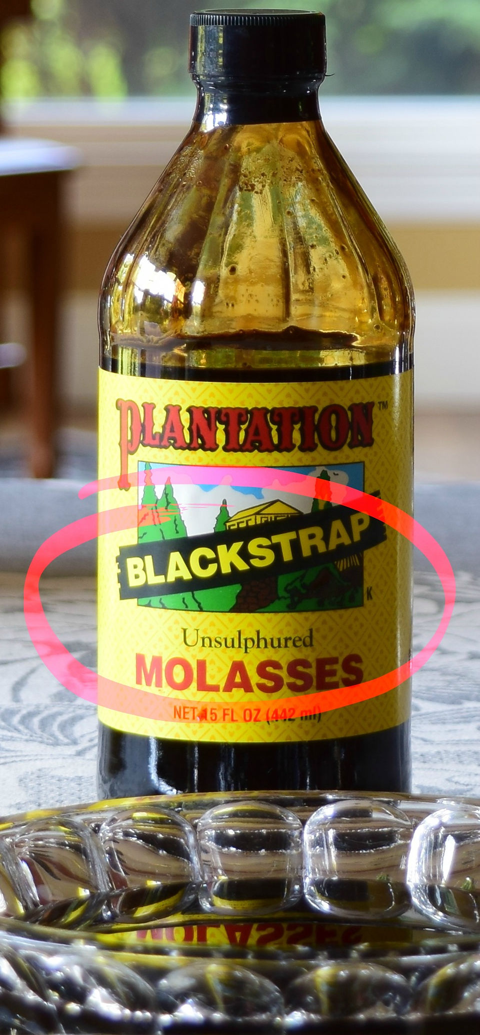 Blackstrap Molasses is the dark syrup washed off from around the sugar (sucrose) crystals toward the production of raw sugars in a Sugar Mill. It may also be produced  from the THIRD (last) boiling toward the production of white sugar in a Sugar Refinery. Contains around 32 to 45 percent sucrose, and 20 percent invert sugar.
