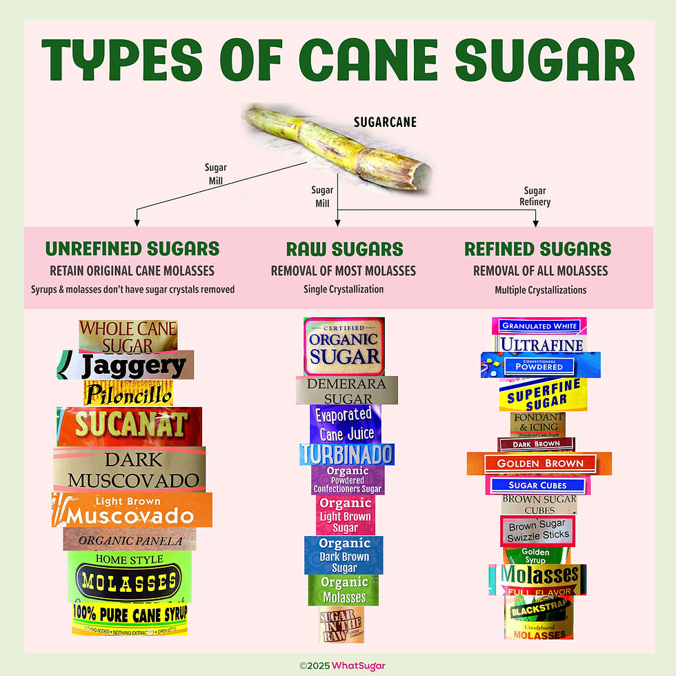 Which cane sugar is best? Compare refined, raw, and unrefined sugars.