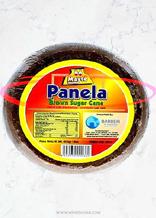 Panela is a traditional brown sugar produced directly from the cane juice in sugars mills in Colombia, Ecuador, Guatemala, Mexico, Panama, and Venezuela. Panela is sold in block and granulated form.