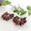 Thumbnail: Hoop Leather Earrings  ( art jewelry)