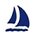 Icon of a sailing yacht underway, representing our comprehensive sailmaking and naval design services.