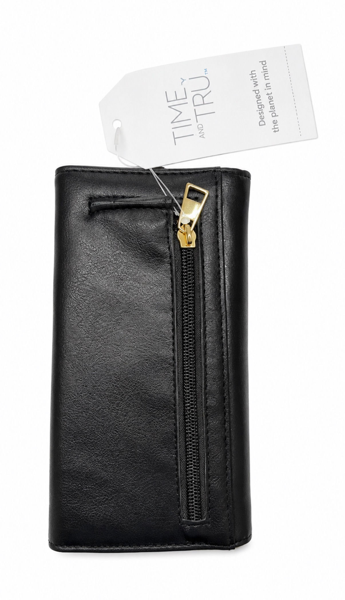 Time and True black slim Wallet