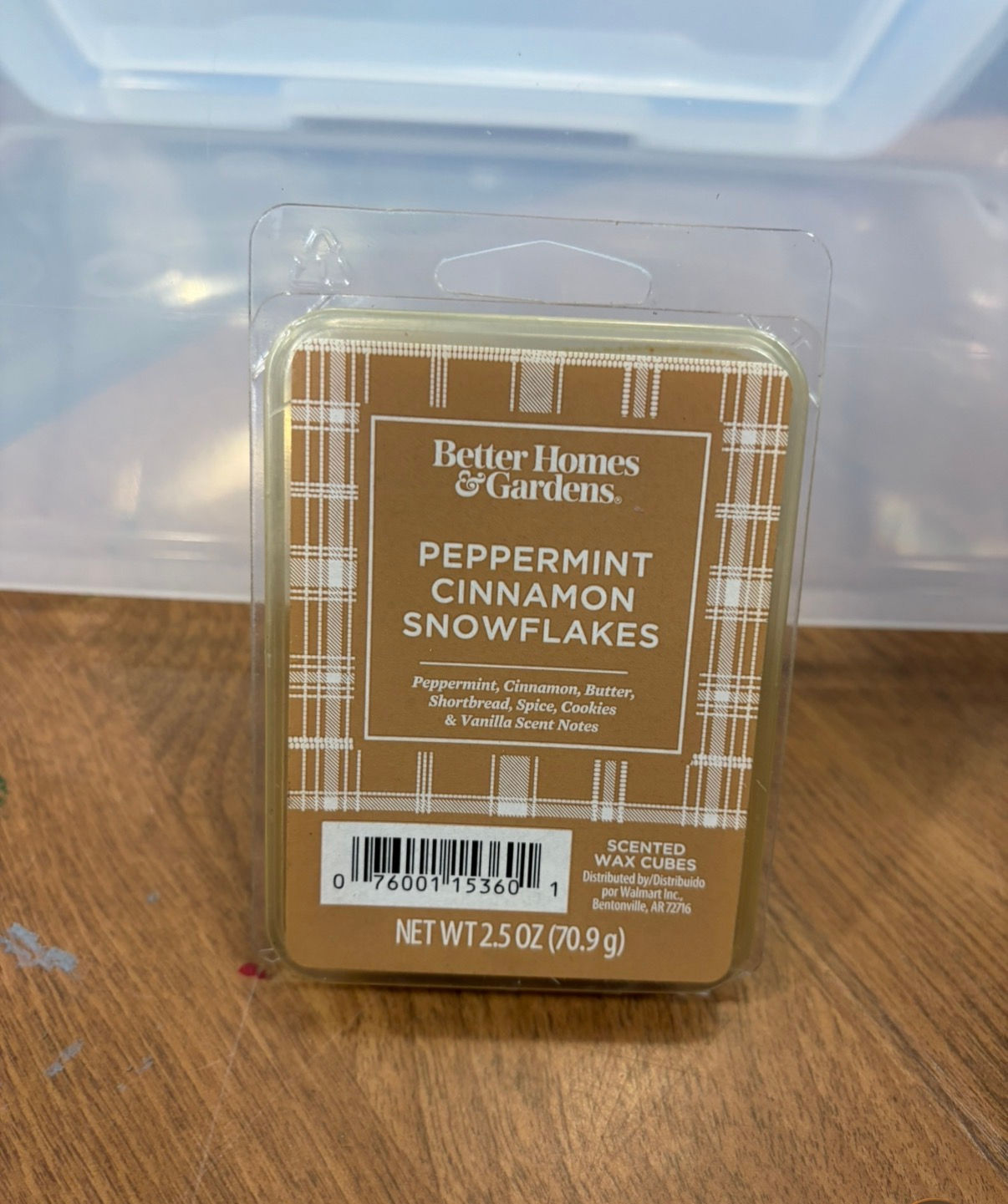 Better Homes & Gardens Peppermint Cinnamon Snowflakes Wax Melts, 2.5oz