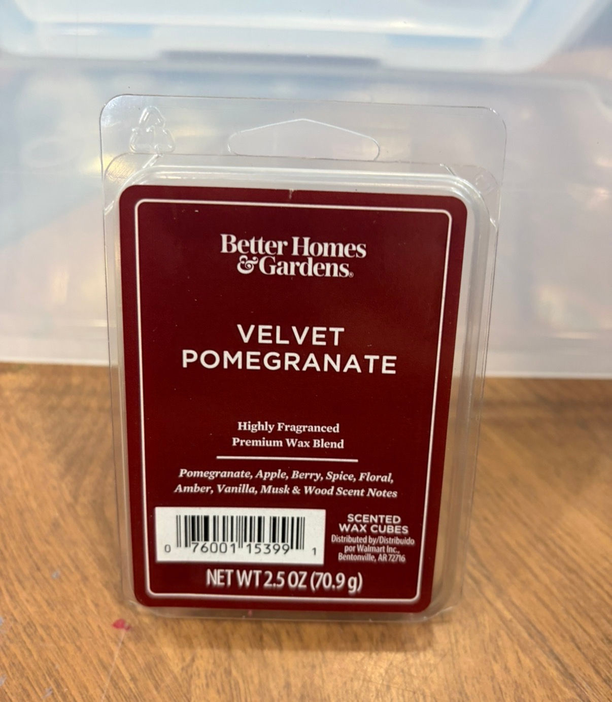 Better Homes & Gardens Velvet Pomegranate Wax Melts, 2.5oz