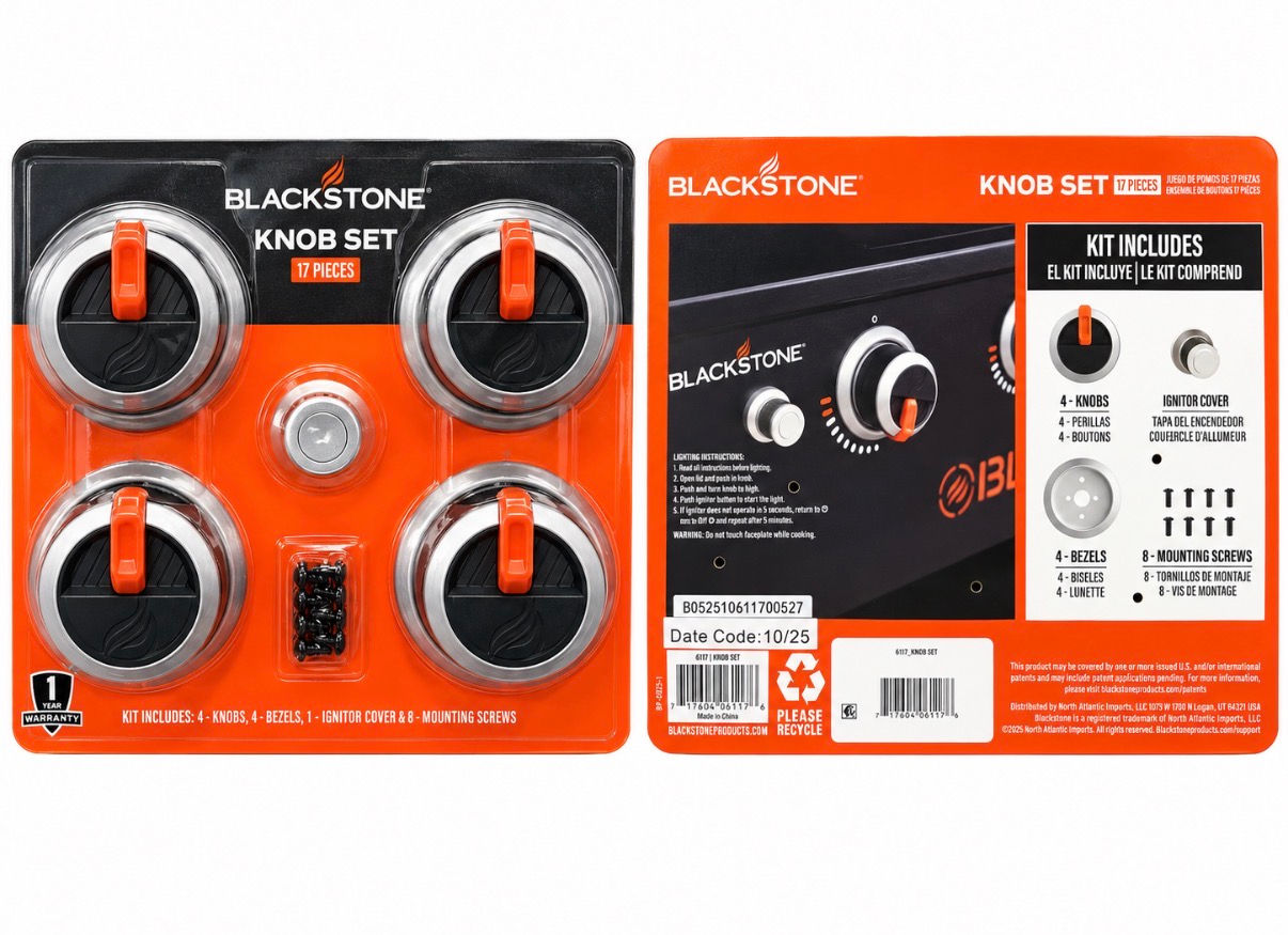 Blackstone 17-Piece Griddle Knob