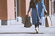 Girl with Shopping Bags