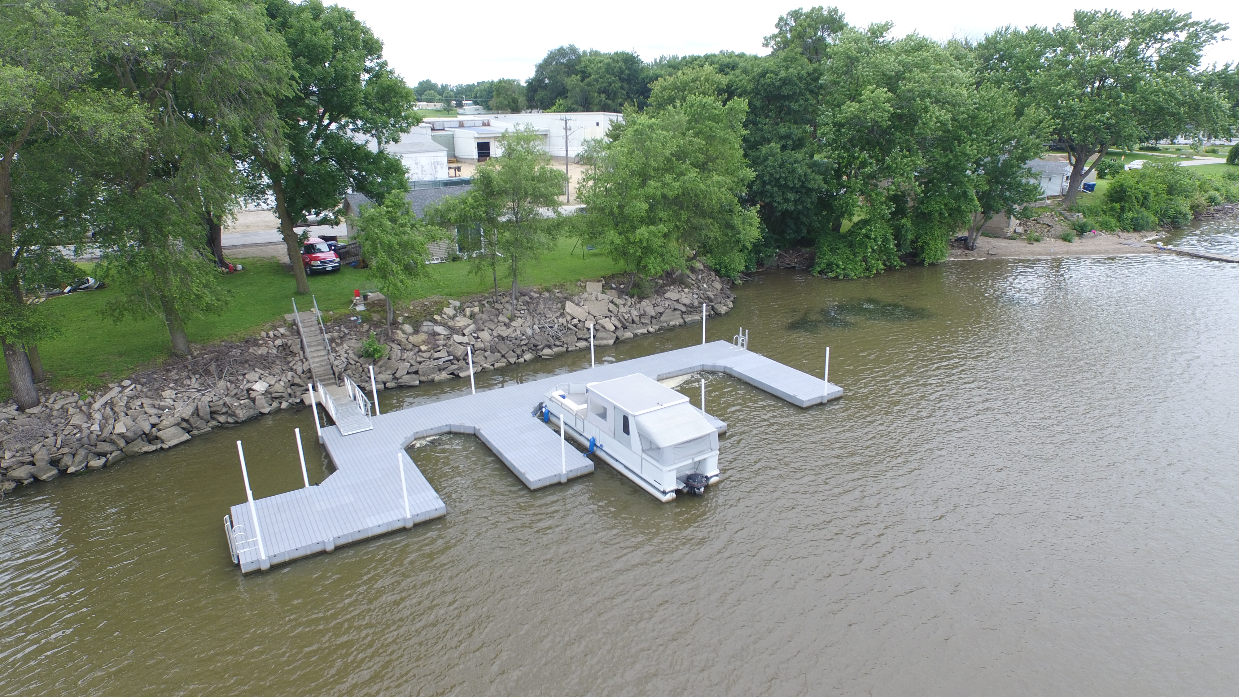 Big Docks Floating Boat Docks Made in Iowa