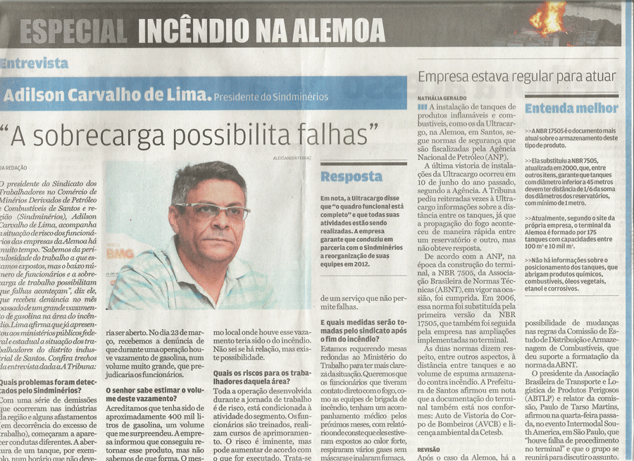 "A sobrecarga possibilita falhas" - Entrevista com Adilson Carvalho de Lima (Presidente do