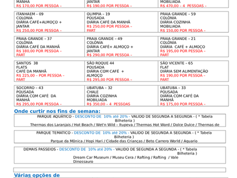 Tabela setembro SISNATUR