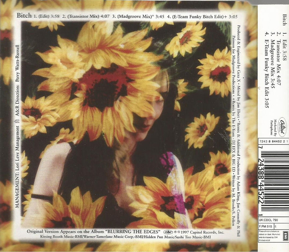 Thumbnail: Meredith Brooks - Bitch 1997 Capitol Records CD single