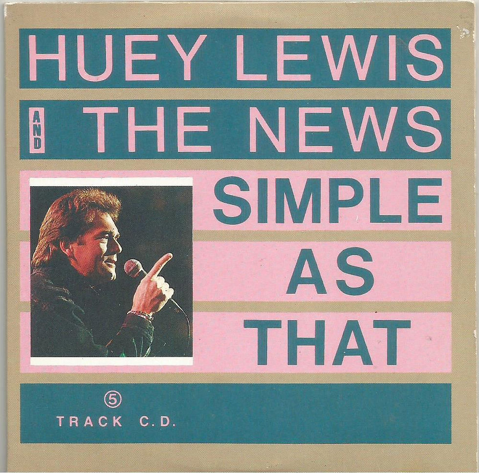 Huey Lewis & The News - Simple As That 1987 CD single