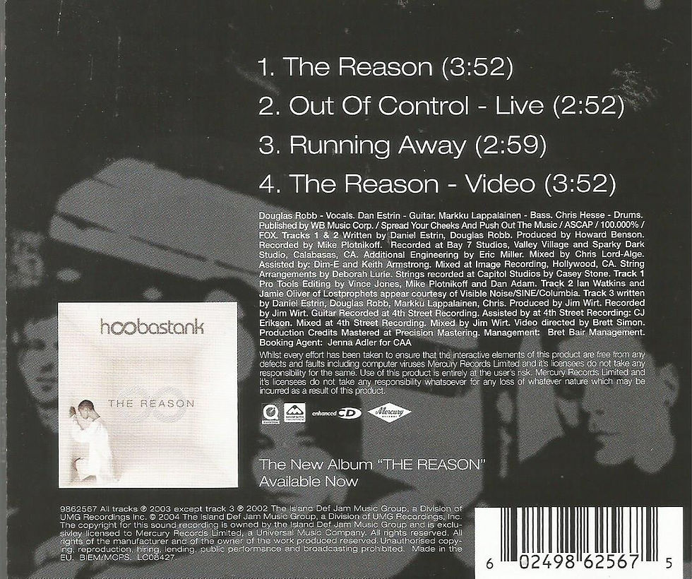 Thumbnail: Hoobastank - The Reason 2004 CD Single part 2