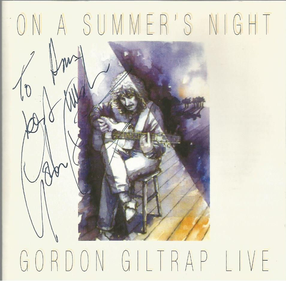 Gordon Giltrap - On A Summer's Night Live 1992 CD album with signed inlay