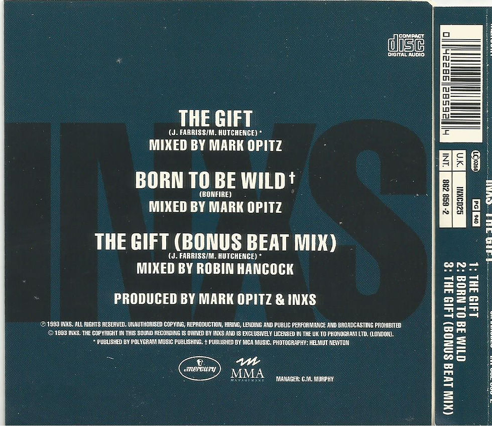 Thumbnail: Inxs - The Gift 1993 Mercury CD single