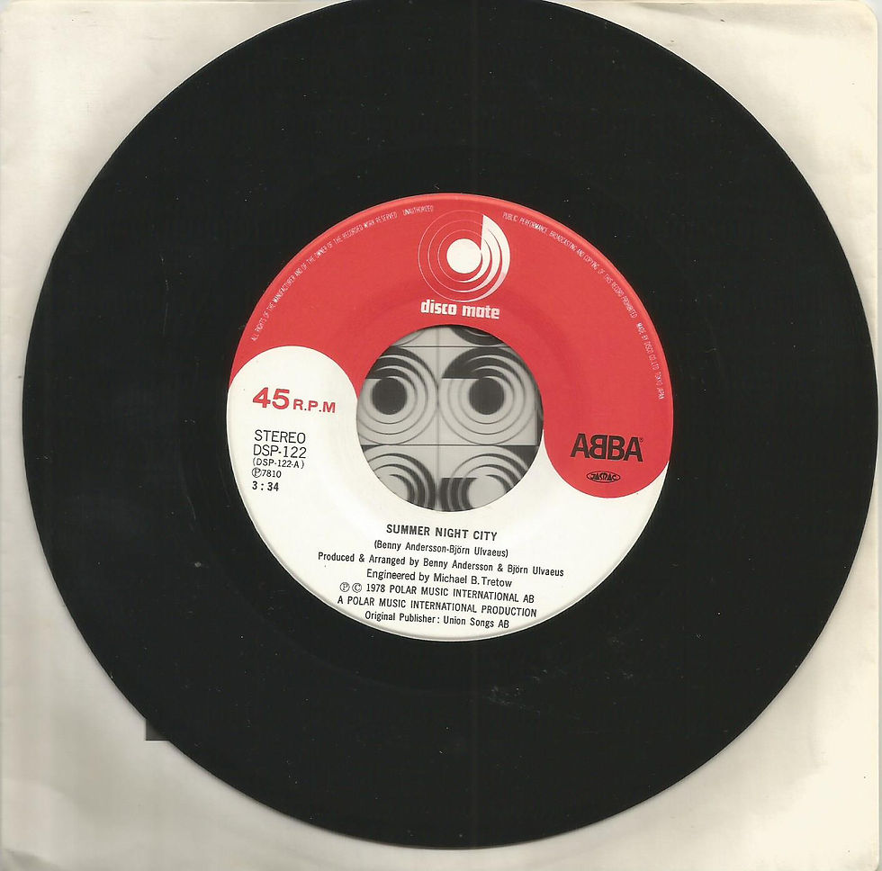Thumbnail: ABBA - Summer Night City 1978 Japan Disco Mate 7 inch vinyl single