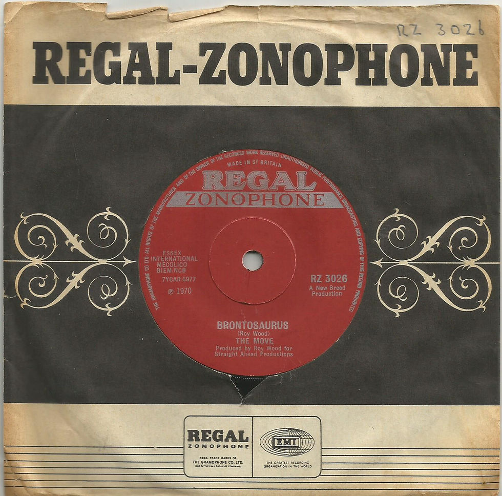 The Move - Brontosaurus 1970 Regal Zonophone 7 inch vinyl single