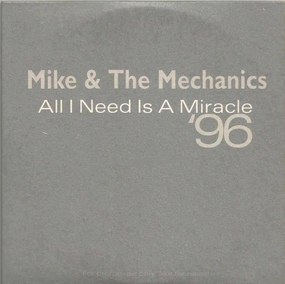 Mike & The Mechanics - All I Need Is A Miracle '96 Virgin promotional CD single