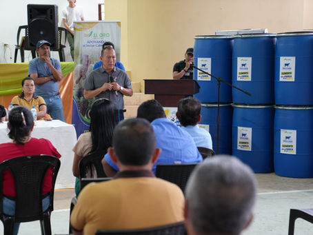 Prefectura entrega tanques para asegurar la alimentación del ganado en temporada seca