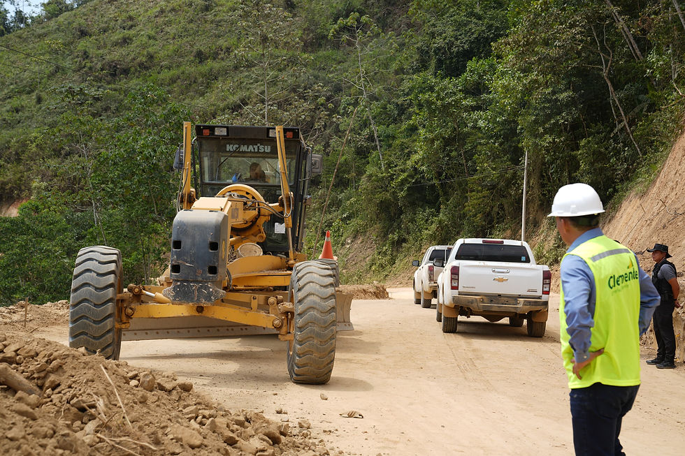 Carretera Balsas-Palosolo registra 40 %de avance: prefecto constató los trabajos