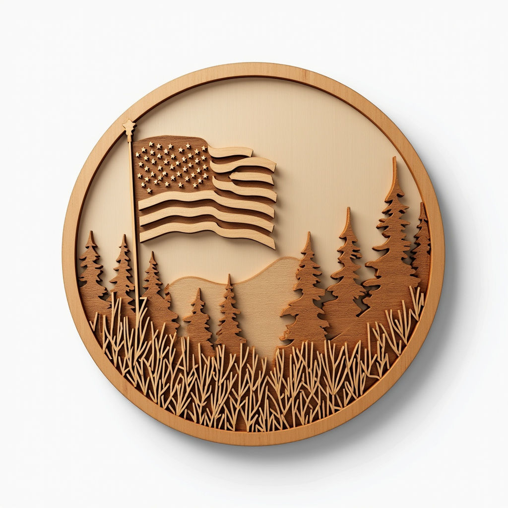 Wooden Patriotic Wall Art