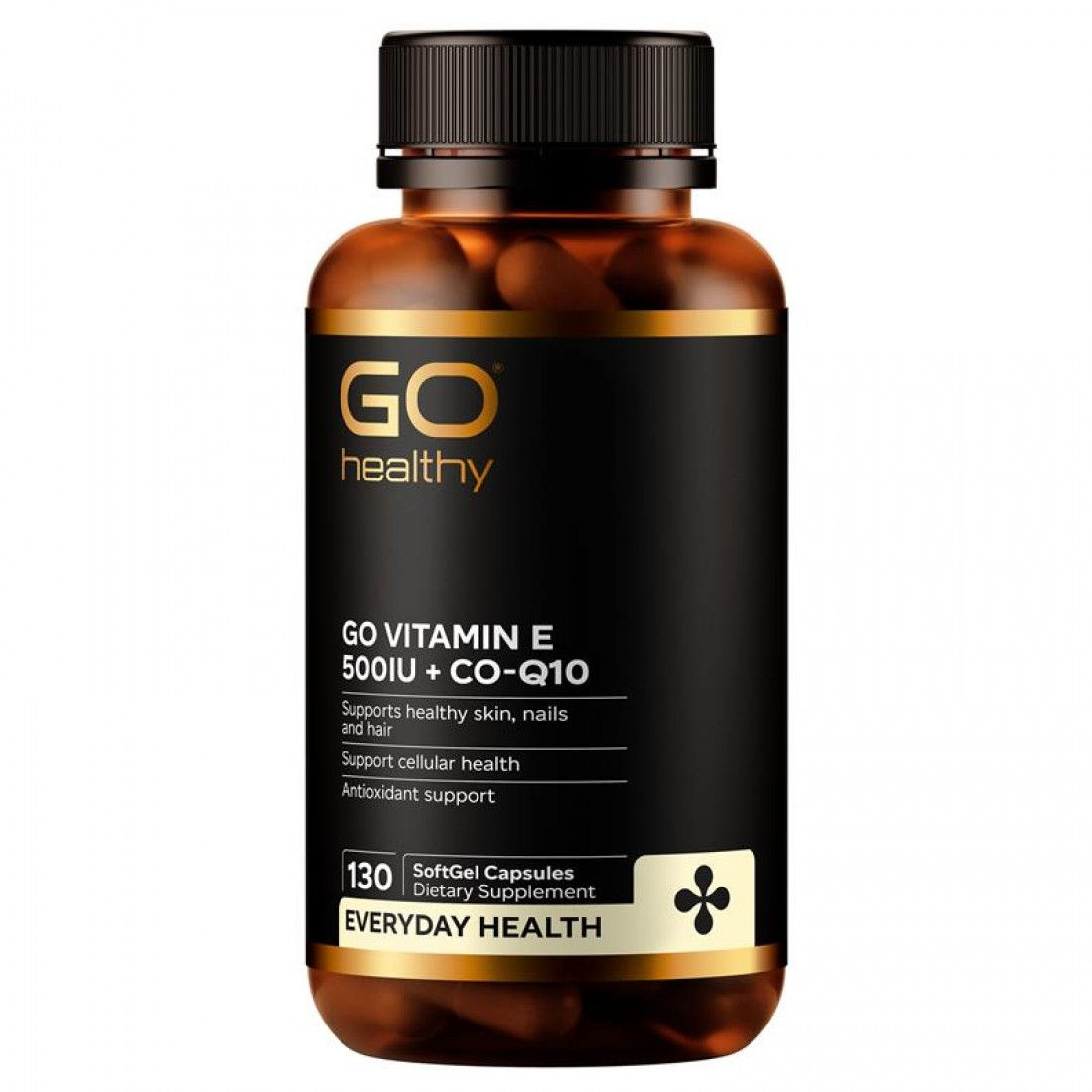 GO Vitamin E 500IU + CO-Q10 130s