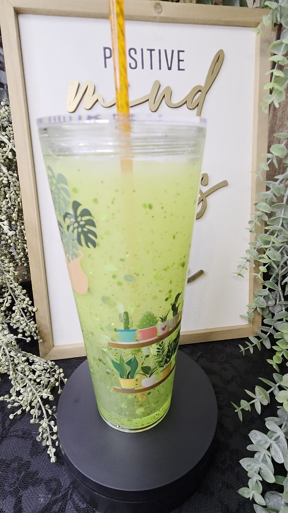 Thumbnail: 24 oz Plant Lovers Snow Globe Tumbler
