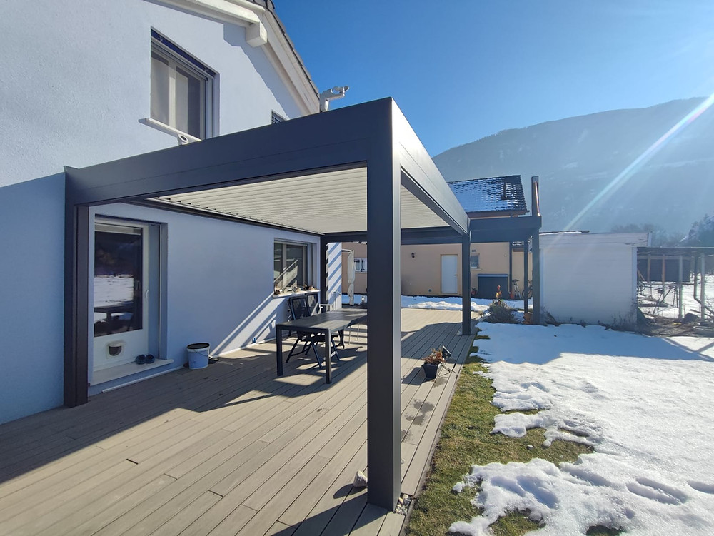 Pergola Bioclimatique Solembra à Sion dans le Valais Suisse