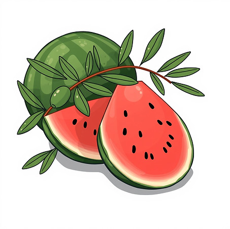 water melon and olive branch.jpg