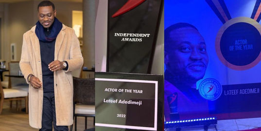 Actor, Lateef Adedimeji awarded “Best Actor of the Year” - celeb news