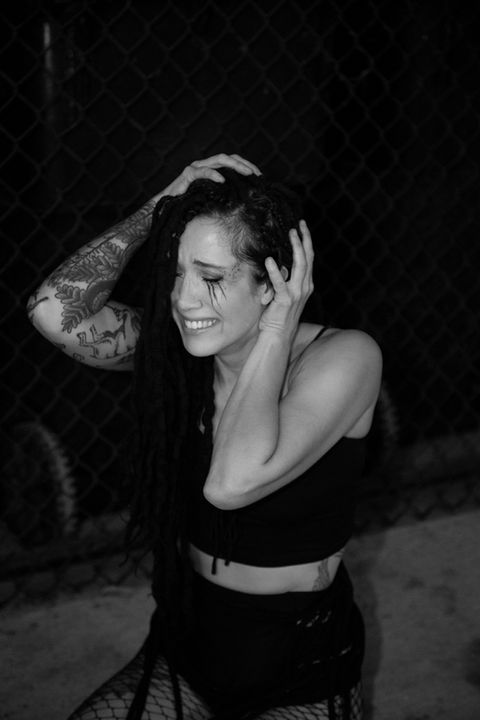 Reclamation & Alchemy session portrait of a person expressing powerful emotions