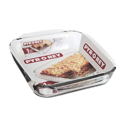 Refractaria Cuadrada PYROREY 1690 Ml 26.4x22cm / 10.3x8.4