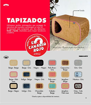Tapizados-El Canario Rojo – Calidad, diseño y diversión para tu gato