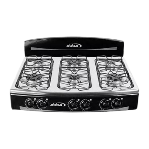 Estufa 6 Puestos Negra ABBA