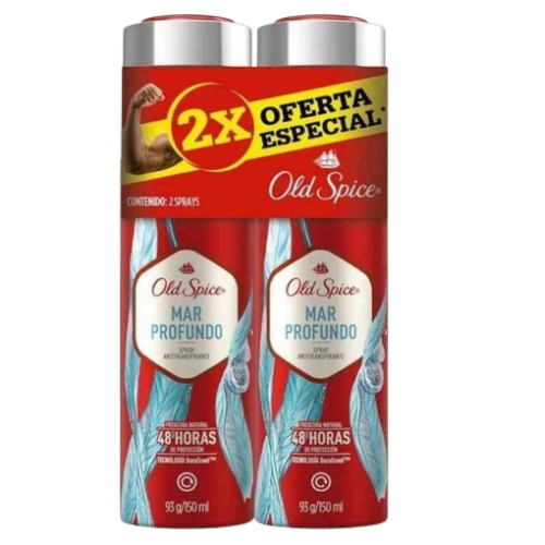 Desodorante Old Spice Spray 150 Ml 2 Unid