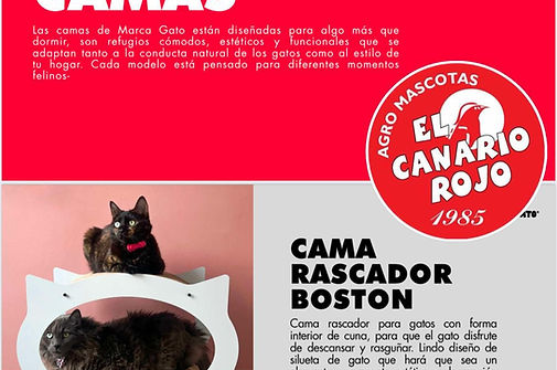Camas-El Canario Rojo – Calidad, diseño y diversión para tu gato